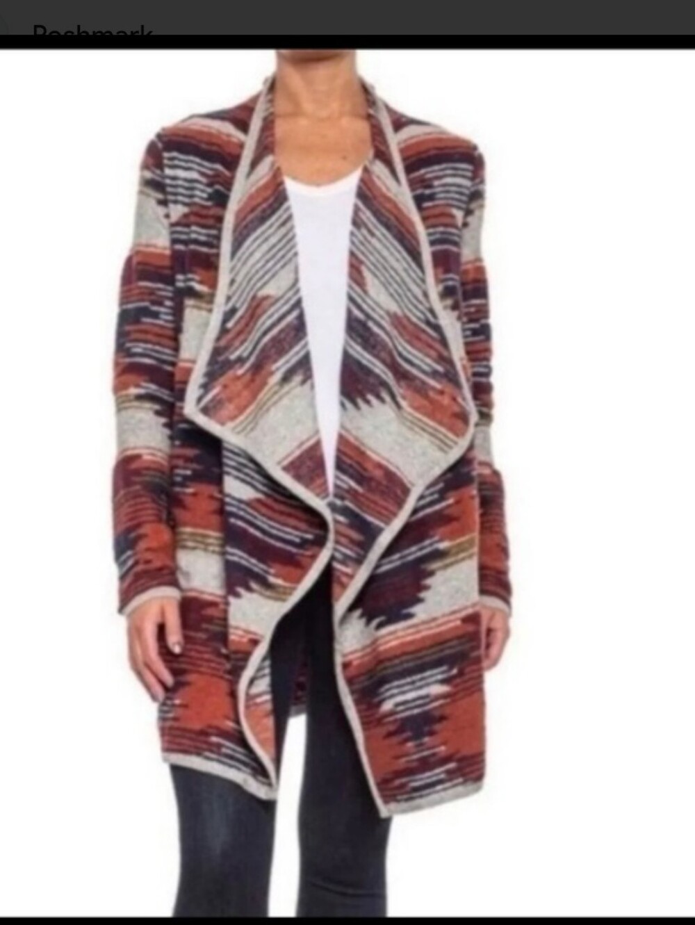 Lucky Brand Long Cardigan Size XS/Small Boho Southwest Cabin Praire Western